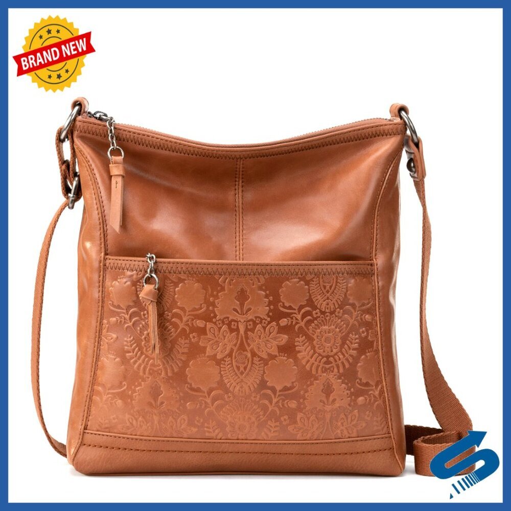 Leather Crossbody Bag Adjustable Strap Zipper Pockets Casual Chic Everyday Purse